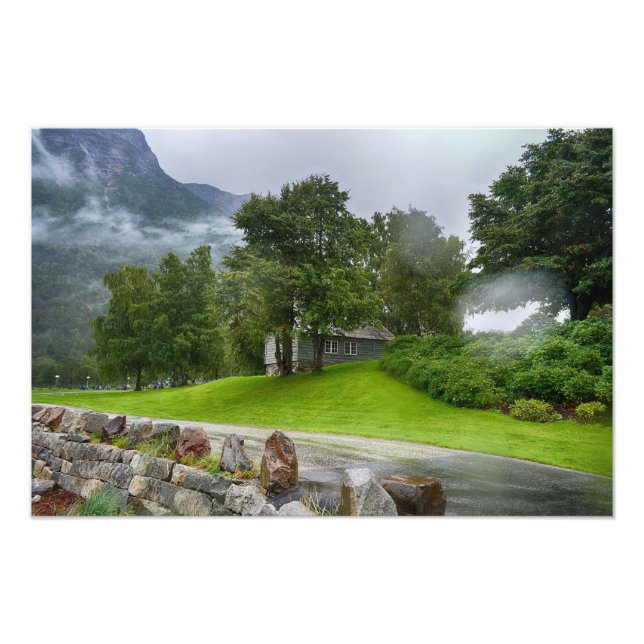 Foto Paisagem da Noruega (Frente)