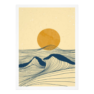 Foto Paisagem das ondas oceânicas
