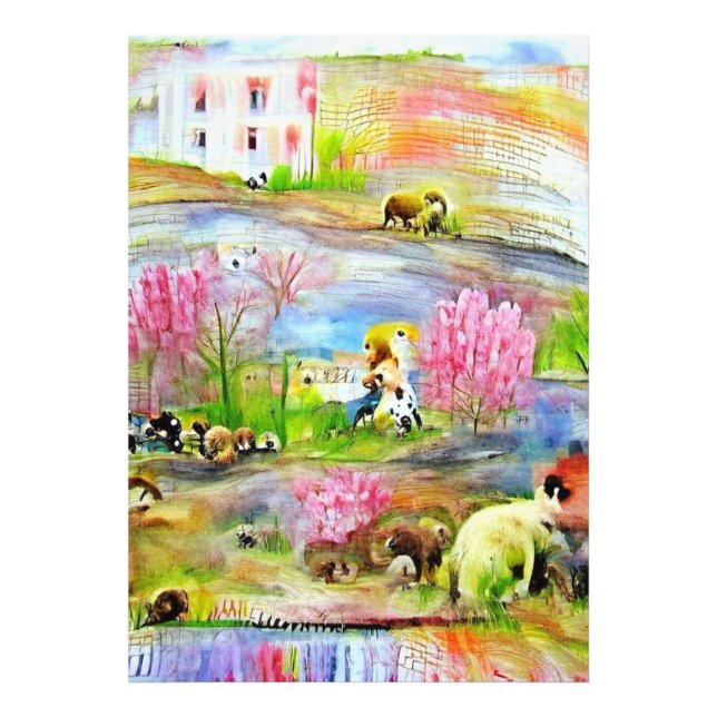 Foto Paisagem de Aquarela (Frente)