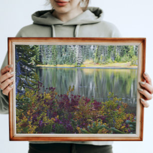 Foto Paisagem de Cores Vibrantes de Lago Pacífico
