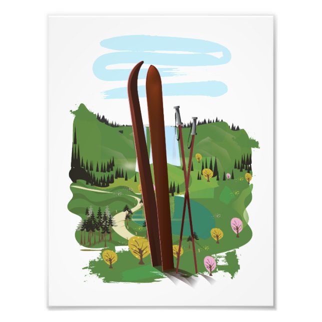 Foto Paisagem de esqui (Frente)