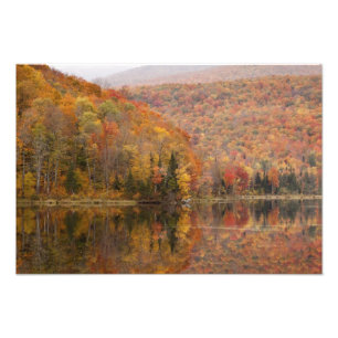 Foto Paisagem de outono com lago, Vermont, EUA 2