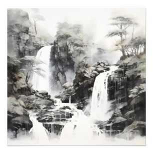 Foto Paisagem Monocromática das Cascas