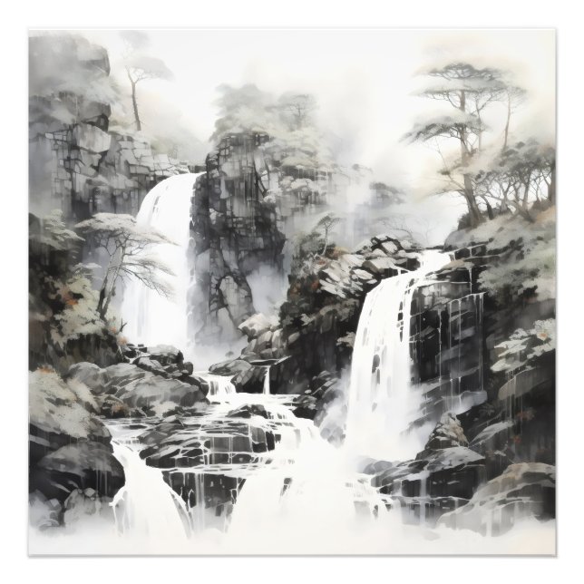 Foto Paisagem Monocromática das Cascas (Frente)