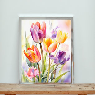Foto Paisagem Sonhadora com Flores Sanguíneas