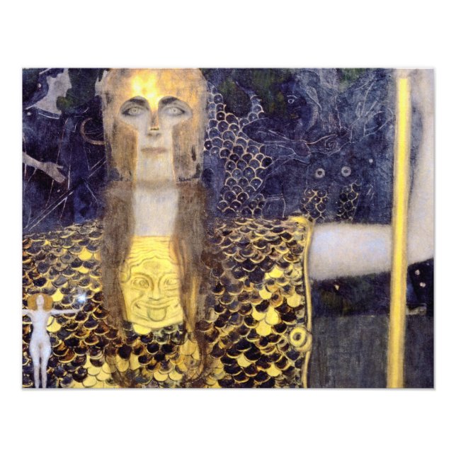 Foto Pallas Athena, de Gustav Klimt, famosa pintura (Frente)
