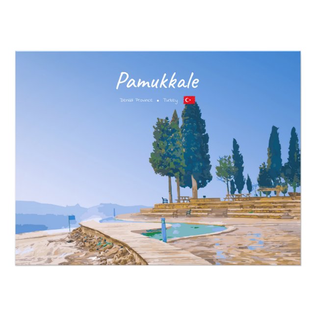 Foto Pamukkale, Turquia - Piscinas Termais (Frente)