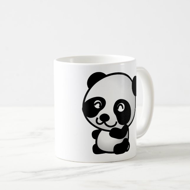 Foto panda, animais. caneca de café (Frente Esquerda)