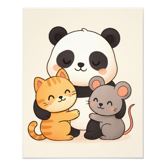 Foto Panda Fofo e Amigos Berçário Fofo  (Frente)