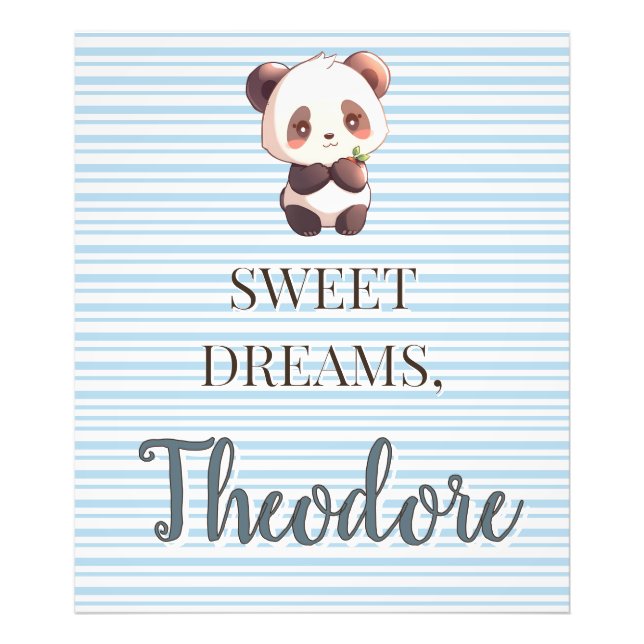 Foto Panda Fofo Personalizado Sonhos Doces (Frente)
