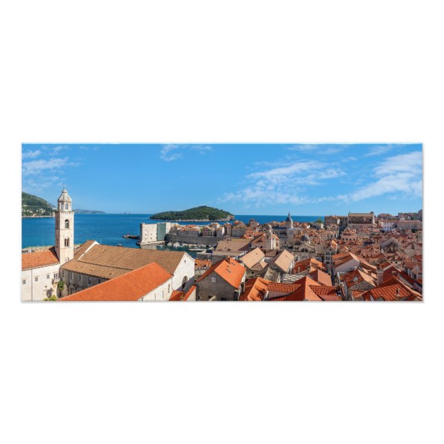 Foto Panorama da cidade de Dubrovnik - Croácia (Frente)