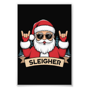 Foto Papai Noel Rockeiro de Natal Sleigher