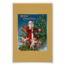 Papai Noel Vitoriano & Querubins Feliz Natal
