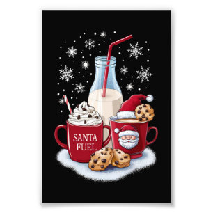 Foto Papais noeis de Natal Leite e Biscoitos da Família