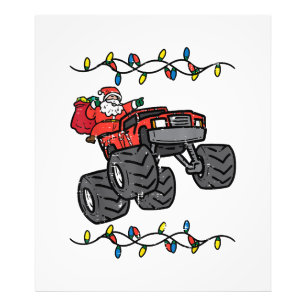 Foto Papais noeis de Natal Monster Truck Boys Toddler Y