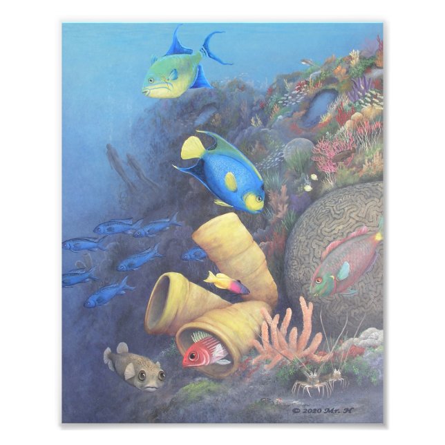 Foto Papais noeis Rosa Muro 1 Impressão de Arte Finas (Frente)