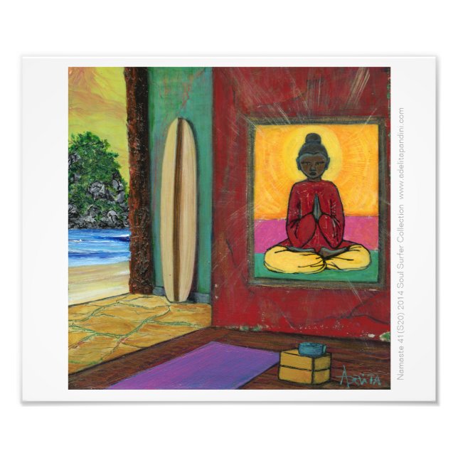 Foto Papel Fotográfico poster Namaste ©2016SoulSurfeCol (Frente)