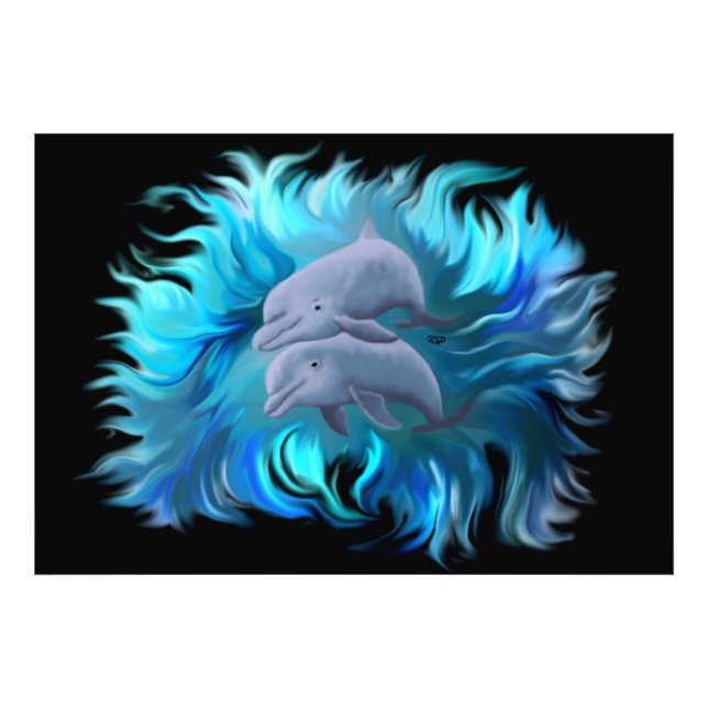 Foto Par de golfinhos (Frente)