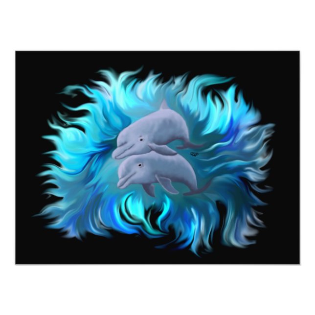 Foto Par de golfinhos (Frente)