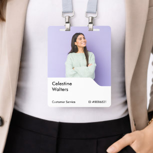 Foto para Crachá 4x5   Cartão Personalizado Vertic