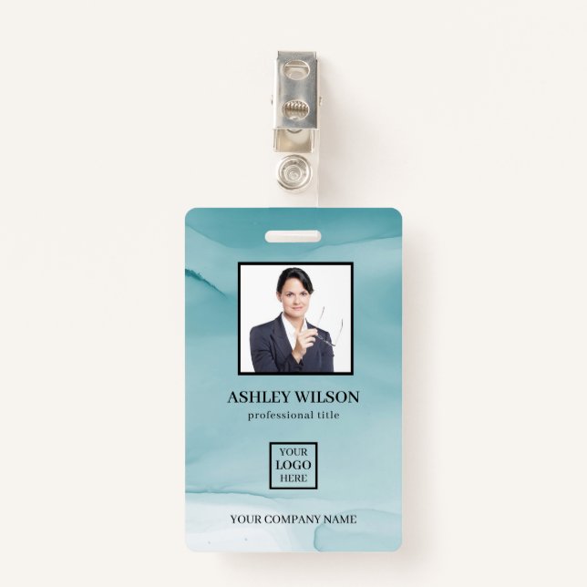 Foto para identificação comercial no Crachá de tin (Frente com Clipe)