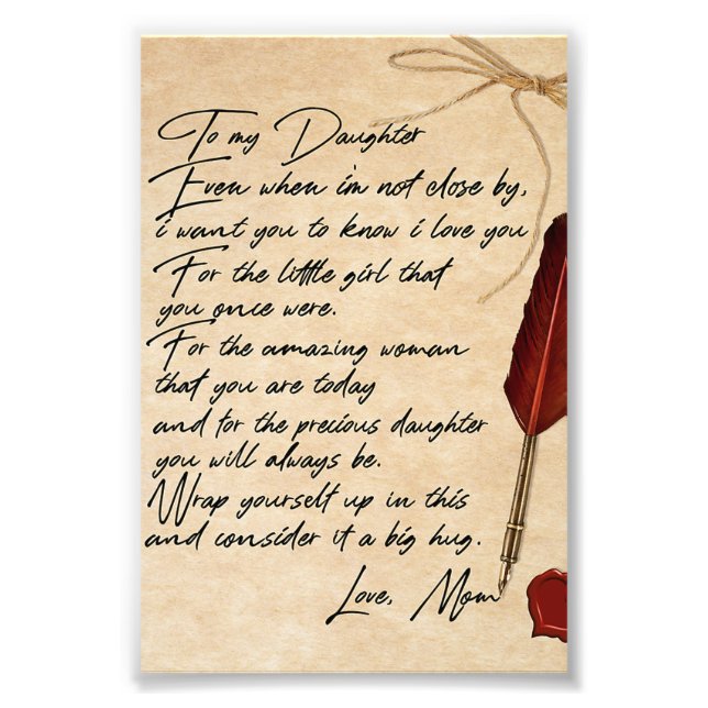 Foto Para O Presente De Aniversário Da Minha Filha, Bon (Frente)