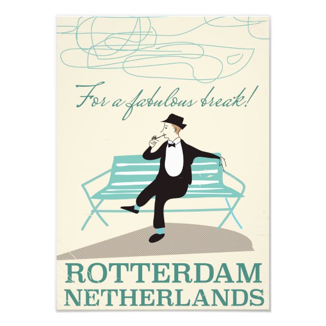 Foto Para uma pausa fabulosa! Roterdã, Holanda (Frente)