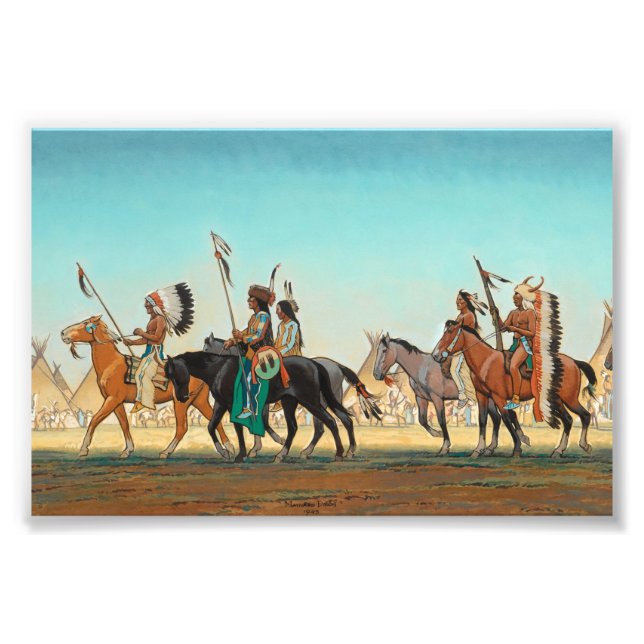 Foto Parada dos Guerreiros por Maynard Dixon (Frente)