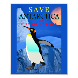 Foto Pare o Imperador Pinguim do Aquecimento Global da