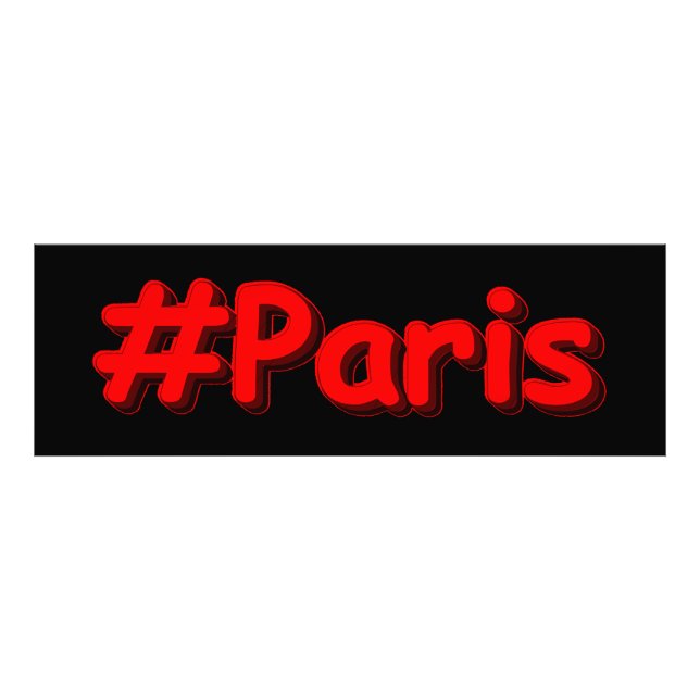 Foto "#Paris" Design. Comprar Agora (Frente)