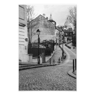 Foto Paris Montmartre Cobble Street