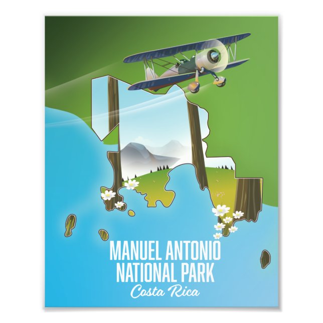 Foto Parque Nacional Manuel Antonio, mapa da Costa Rica (Frente)