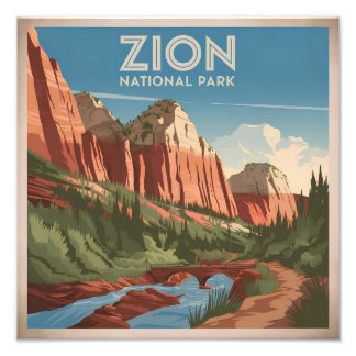 Foto Parque Nacional Zion vintage