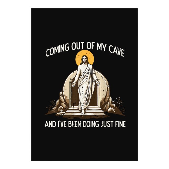 Foto Páscoa Saindo da Minha Caverna Jesus (Frente)