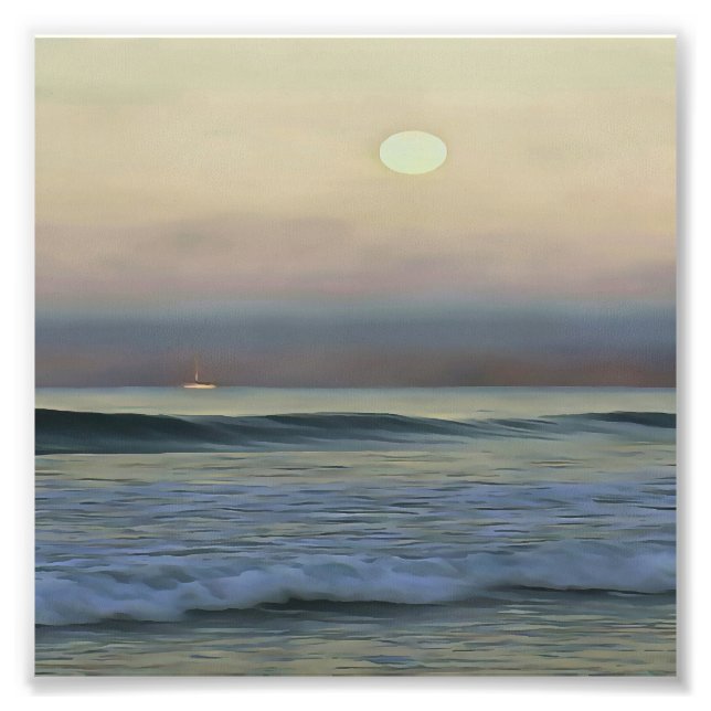 Foto Pastel Rosa e Blue Dalyan Beach Sunset (Frente)