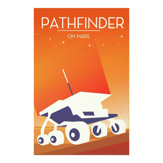 Foto Pathfinder em Arte Espacial de Marte (Frente)