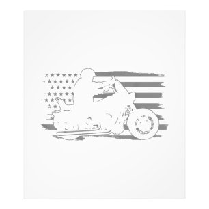 Foto Patriótica Motorcycle Vintage American Flag Biker