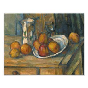 Foto Paul Cezanne - A Vida Estática com Jug de Leite e