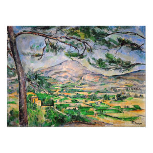 Foto Paul Cezanne - Mont Sainte-Victoire e Grande Pinhe
