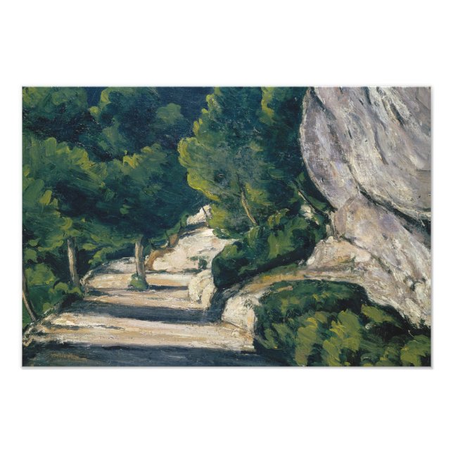 Foto Paul Cezanne - Paisagem. Estrada com Árvores em Ro (Frente)