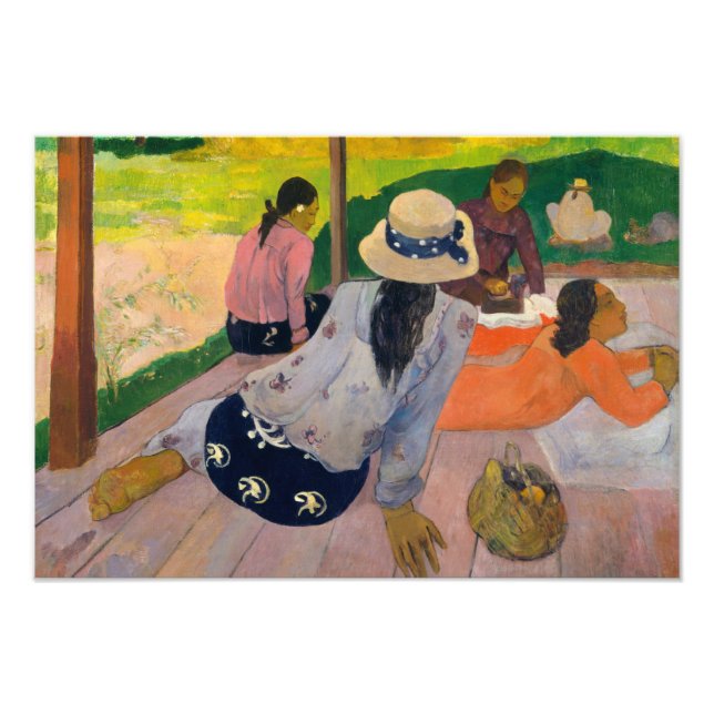 Foto Paul Gauguin - A Siesta (Frente)