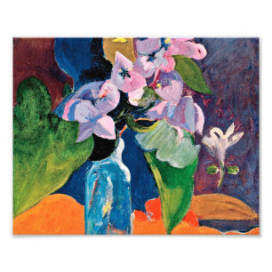 Foto Paul Gauguin - ainda vida com flores e ídolo (C