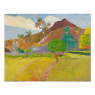 Foto Paul Gauguin - Paisagem Tahitiana
