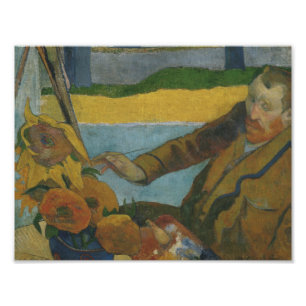 Foto Paul Gauguin - Vincent van Gogh Pintando Girassóis