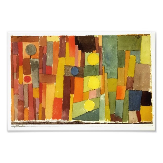 Foto Paul Klee No Estilo Da Arte De Aquarela Kairouana (Frente)