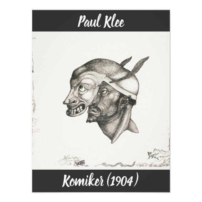 Foto Paul Klee Sketch Komiker (a máscara) (Frente)