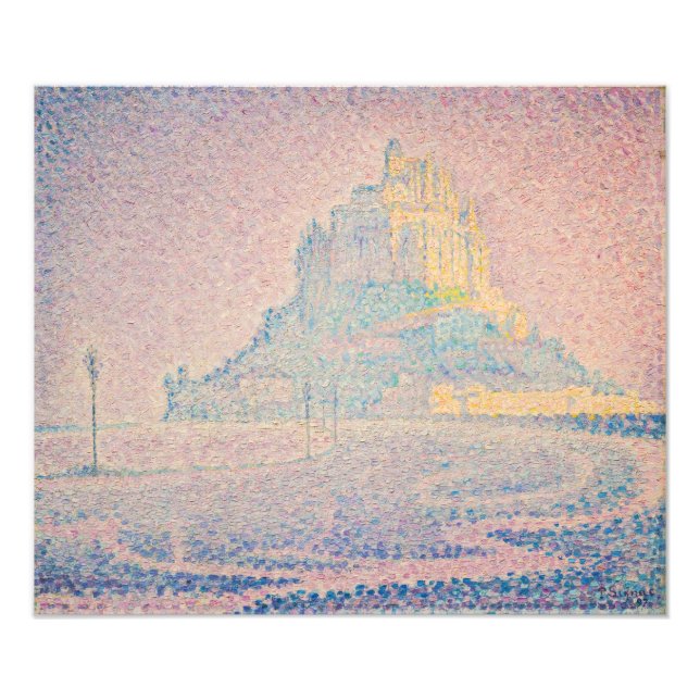Foto Paul Signac - Mont Saint Michel, Névoa e Sol (Frente)