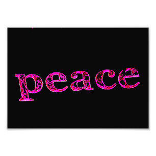 Foto paz cor-de-rosa no preto