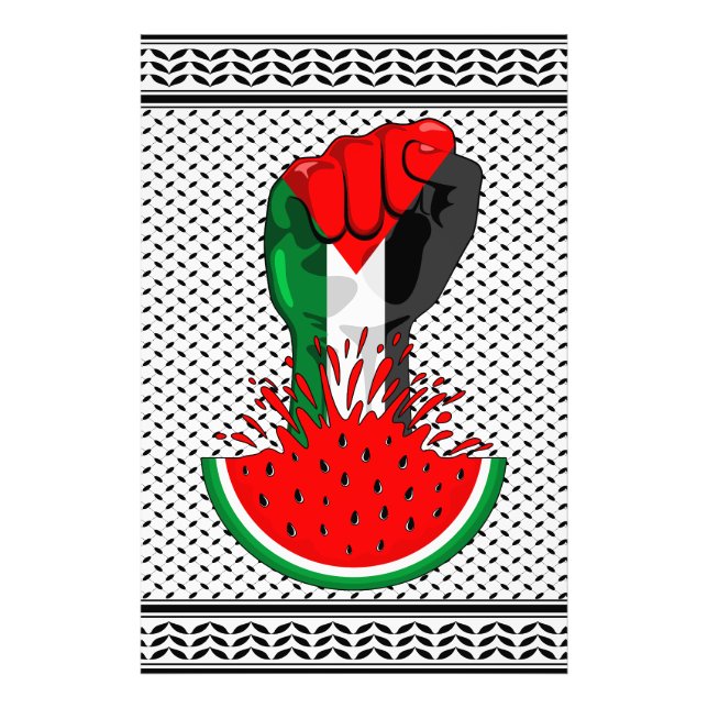 Foto Pé de resistência da Palestina em Watermelon (Frente)