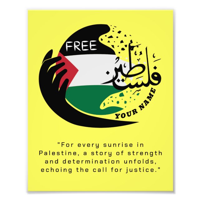 Foto PEACE, Free Palestine T-Shirt (Frente)